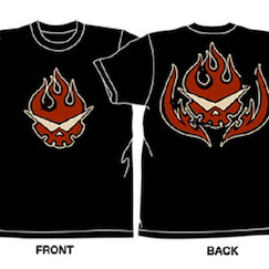 天元突破 紅蓮螺巖 (大碼) 天元隊 黑色 T-Shirt Gurren Team Black T-Shirt【Gurren Lagann】(Size: Large)