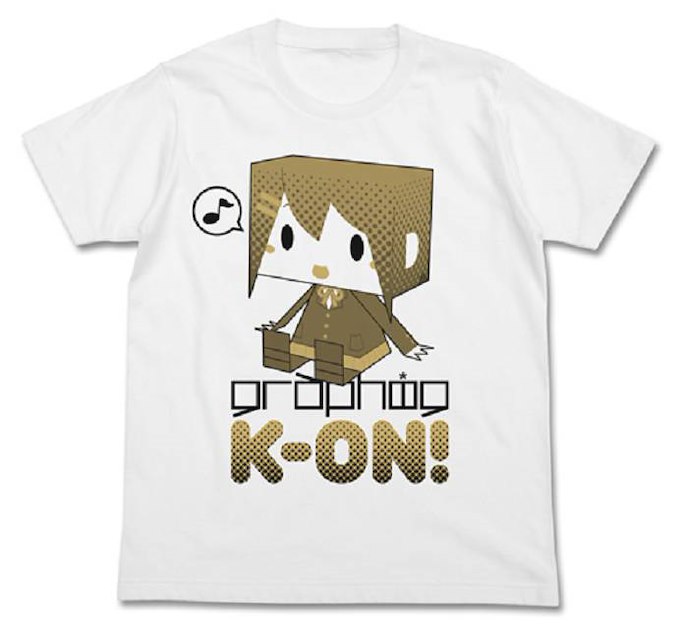 K-On！輕音少女 : 日版 (中碼) 平澤唯 白色 T-Shirt