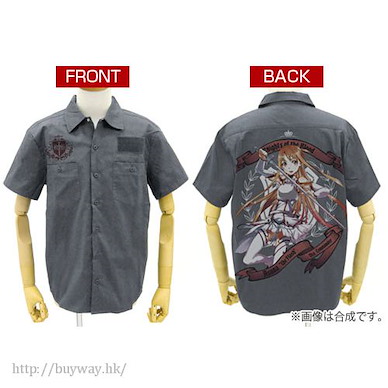 刀劍神域系列 (中碼)「亞絲娜」灰色 工作襯衫 Asuna the Flash Full Color Work Shirt / GRAY - M【Sword Art Online Series】