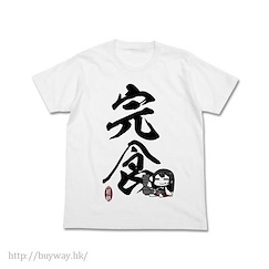 艦隊 Collection -艦Colle- : 日版 (細碼)「赤城」"完食" 白色 T-Shirt