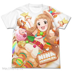 偶像大師 灰姑娘女孩 (大碼)「市原仁奈」白色 全彩 T-Shirt Tomodachi Takusan Nina Ichihara Full Graphic T-Shirt / WHITE - L【The Idolm@ster Cinderella Girls】