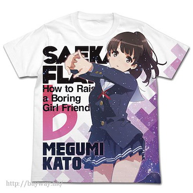 不起眼女主角培育法 (中碼)「加藤惠」白色 全彩 T-Shirt Megumi Kato Full Graphic T-Shirt Flat Ver. / WHITE - M【Saekano: How to Raise a Boring Girlfriend】