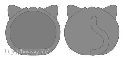 周邊配件 : 日版 「貓咪」灰色 小豆袋饅頭 頭套裝飾