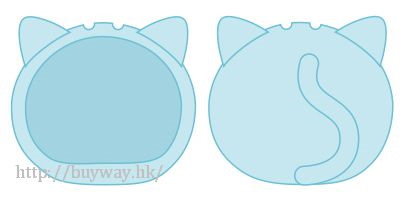 周邊配件 : 日版 「貓咪」藍色 小豆袋饅頭 頭套裝飾