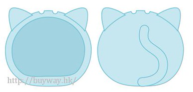 周邊配件 「貓咪」藍色 小豆袋饅頭 頭套裝飾 Omanju Niginugi Mascot Kigurumi Case Cat Blue【Boutique Accessories】