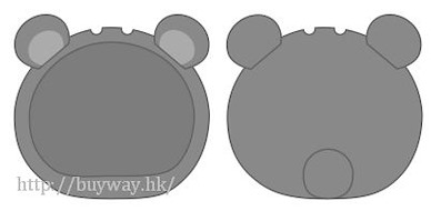 周邊配件 「熊仔」灰色 小豆袋饅頭 頭套裝飾 Omanju Niginugi Mascot Kigurumi Case Bear Gray【Boutique Accessories】