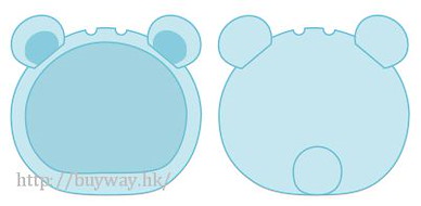 周邊配件 「熊仔」藍色 小豆袋饅頭 頭套裝飾 Omanju Niginugi Mascot Kigurumi Case Bear Blue【Boutique Accessories】