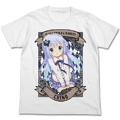 請問您今天要來點兔子嗎？ (大碼)「香風智乃」T-Shirt Chino T-Shirt【Is the Order a Rabbit?】(Size: Large)