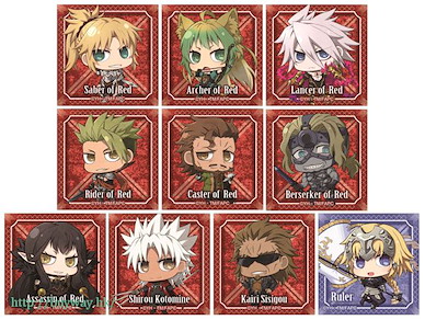 Fate系列 Fate/Apocrypha 赤之陣營 方形徽章 (10 個入) Square Can Badge Red Camp (10 Pieces)【Fate Series】