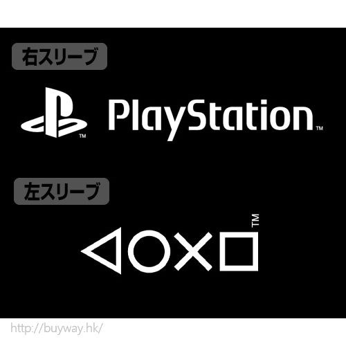 PlayStation : 日版 (細碼)「PlayStation」長袖 黑色 T-Shirt