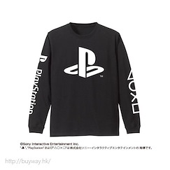 PlayStation (加大)「PlayStation」長袖 黑色 T-Shirt Long Sleeve T-Shirt / BLACK-XL【PlayStation】