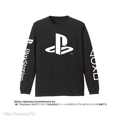 PlayStation (細碼)「PlayStation」長袖 黑色 T-Shirt Long Sleeve T-Shirt / BLACK-S【PlayStation】