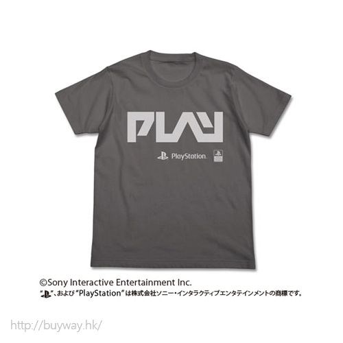 PlayStation : 日版 (大碼)「PLAY」灰色 T-Shirt