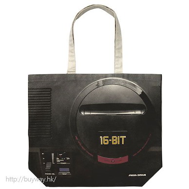 Mega Drive 「16BIT」大容量 手提袋 Full Graphic Large Tote Bag / NATURAL【Mega Drive】