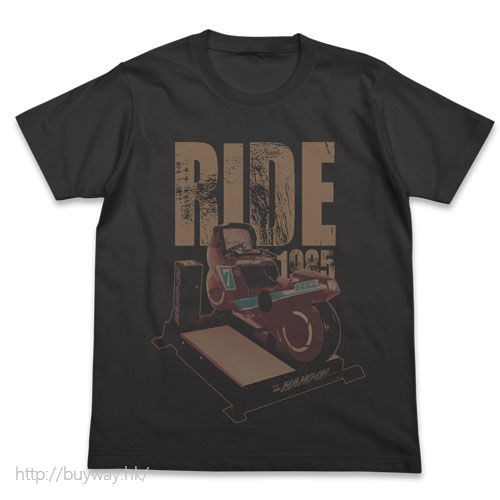 日版 (中碼)「RIDE」墨黑色 T-Shirt