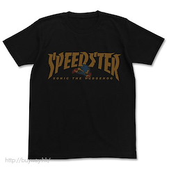 超音鼠 (大碼)「超音鼠」SPEEDSTER 黑色 T-Shirt SPEEDSTER Sonic T-Shirt / BLACK-L【Sonic the Hedgehog】