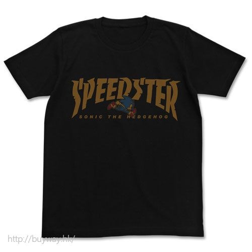 超音鼠 : 日版 (細碼)「超音鼠」SPEEDSTER 黑色 T-Shirt