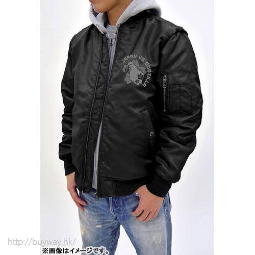 哥斯拉系列 : 日版 (加大)「呉爾羅 MA-1」黑色 外套