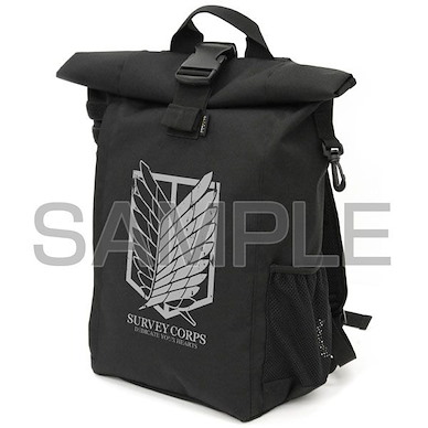 進擊的巨人 「調查兵團」黑色 卷頂背囊 Survey Corps Roll-top Backpack【Attack on Titan】