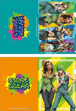 JoJo's 奇妙冒險 「石之海」A4 文件套 B 款 Anime Stone Ocean New Illustration Clear File Set B【JoJo's Bizarre Adventure】
