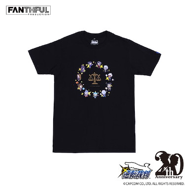 逆轉裁判 (加加大) 20周年紀念 FANTHFUL 系列 黑色 T-Shirt FANTHFUL Series T-Shirt (Black XXL Size)【Ace Attorney】