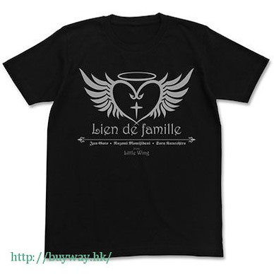 天使的3P (中碼)「Lien De Famille」黑色 T-Shirt Lien De Famille T-Shirt / BLACK-M【Angel's 3Piece!】