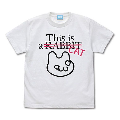 偶像大師 灰姑娘女孩 (細碼)「五十嵐響子」ネコです♪ 白色 T-Shirt Kyouko Igarashi "This is a Cat" T-Shirt /WHITE-S【The Idolm@ster Cinderella Girls】