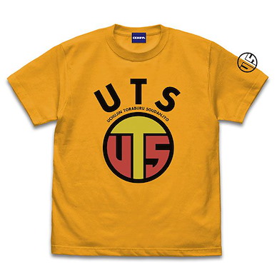 遊戲王 系列 (細碼)「遊戲王GO RUSH」UTS 外星人糾紛諮詢處 金色 T-Shirt Yu-Gi-Oh! Go Rush!! UTS (Ultraterrestrial Trouble Solutions) T-Shirt /GOLD-S【Yu-Gi-Oh!】