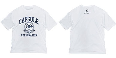 龍珠 (加大)「膠囊公司」寬鬆 白色 T-Shirt Dragon Ball Capsule Corporation Big Silhouette T-Shirt /WHITE-XL【Dragon Ball】