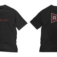 龍珠 : 日版 (加大)「紅帶軍」寬鬆 黑色 T-Shirt
