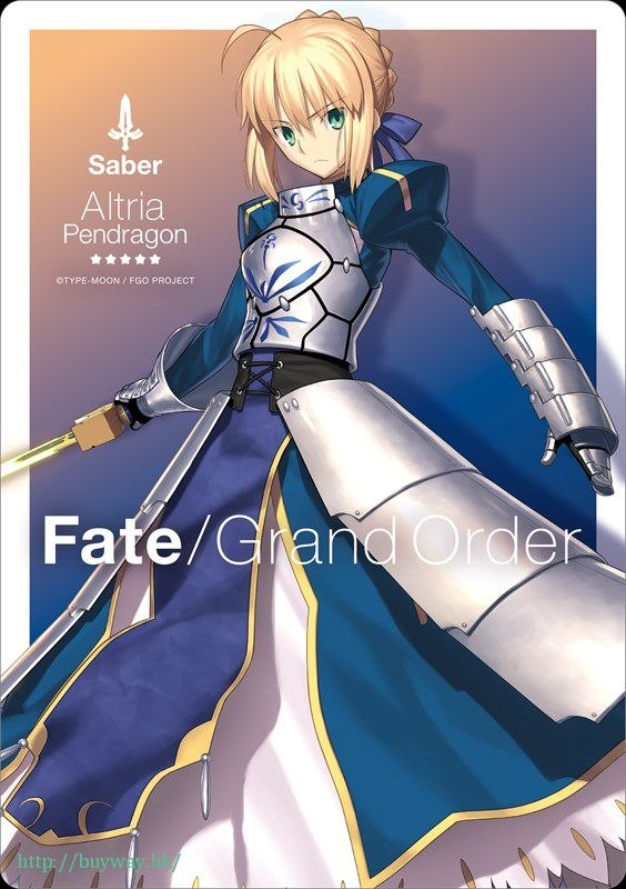 Fate系列 : 日版 「Saber (Artoria Pendragon)」A5 滑鼠墊 Fate/Grand Order