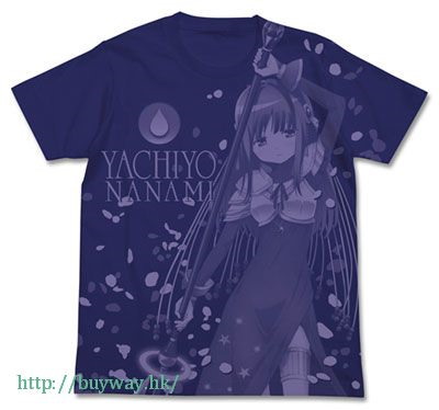 魔法少女小圓 : 日版 (大碼)「七海八千代」暗藍 T-Shirt