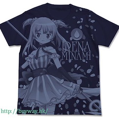 魔法少女小圓 (大碼)「水波玲奈」深藍色 T-Shirt Rena Minami All Print T-Shirt / NAVY-L【Puella Magi Madoka Magica】