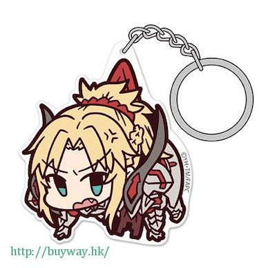Fate系列 「紅 Saber (Mordred)」亞克力 吊起匙扣 Acrylic Pinched Keychain: Saber of Red【Fate Series】