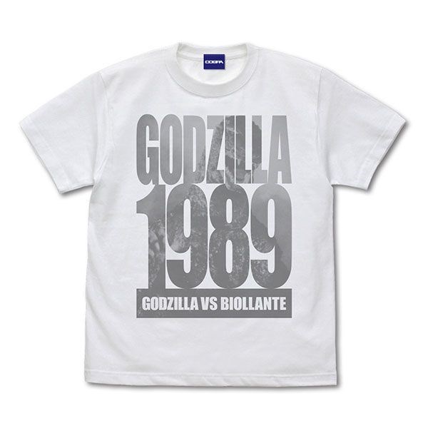 哥斯拉系列 : 日版 (加大)「哥斯拉」1989 白色 T-Shirt