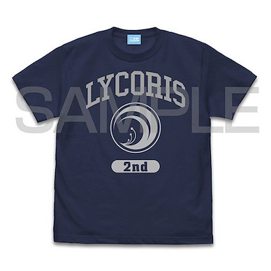 Lycoris Recoil 莉可麗絲 (中碼) LYCORIS 2nd 藍紫色 T-Shirt Lycoris 2nd College T-Shirt /INDIGO-M【Lycoris Recoil】