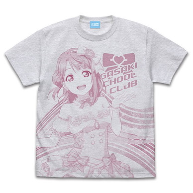 LoveLive! 虹咲學園校園偶像同好會 (細碼)「上原歩夢」霧灰 T-Shirt Ayumu Uehara All Print T-Shirt /ASH-S【Love Live! Nijigasaki Academy School Idol Club】