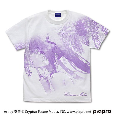 VOCALOID系列 (加大)「初音未來」奏音 Ver. 白色 T-Shirt Hatsune Miku All Print T-Shirt Kanon Ver./WHITE-XL【VOCALOID Series】