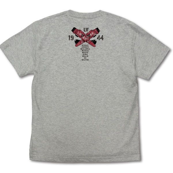 強襲魔女系列 : 日版 (中碼) 聯盟空軍航空魔法音樂隊 光輝魔女 混合灰色 T-Shirt