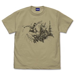 飛越巔峰 : 日版 (中碼) GunBuster 縮退爐 Ver. SAND KHAKI T-Shirt