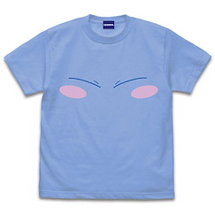 關於我轉生變成史萊姆這檔事 (大碼)「莉姆露」史萊姆 粉藍色 T-Shirt Rimuru-sama Face T-Shirt /SAX-L【That Time I Got Reincarnated as a Slime】