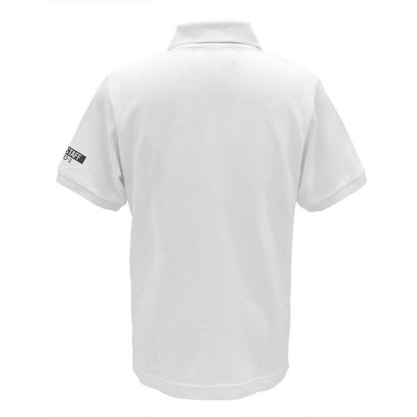 新世紀福音戰士 : 日版 (大碼) EVANGELION NERV 刺繡 白色 Polo Shirt