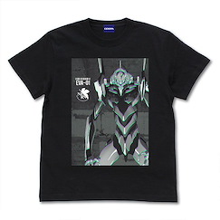 新世紀福音戰士 : 日版 (中碼)「初號機」單色插圖 黑色 T-Shirt