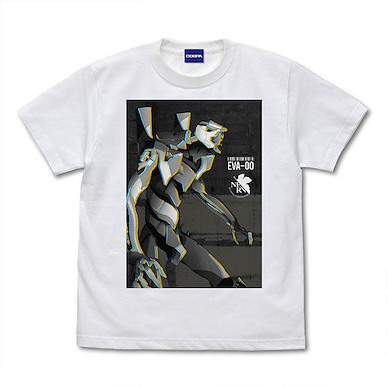 新世紀福音戰士 (大碼)「零號機」單色插圖 白色 T-Shirt EVANGELION EVA-00 Effect Visual T-Shirt /WHITE-L【Neon Genesis Evangelion】