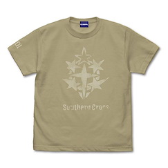 機動戰士高達系列 : 日版 (大碼) 庫克羅斯·德安之島 南十字部隊 深卡其色 T-Shirt