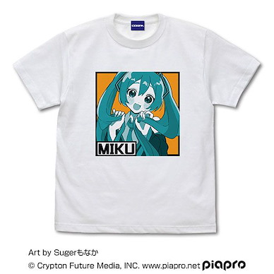 VOCALOID系列 (細碼)「初音未來」Sugerもなか Ver. 白色 T-Shirt Hatsune Miku T-Shirt Suger Monaka Ver./WHITE-S【VOCALOID Series】