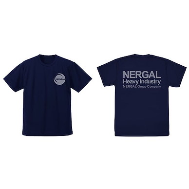 機動戰艦 (中碼) The prince of darkness 尼爾加重工 吸汗快乾 深藍色 T-Shirt The prince of darkness Nergal Heavy Industries Dry T-Shirt /NAVY-M【Martian Successor Nadesico】