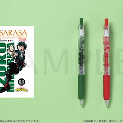 我的英雄學院 : 日版 「綠谷出久」SARASA Clip 0.5mm 彩色原子筆 (3 個入)