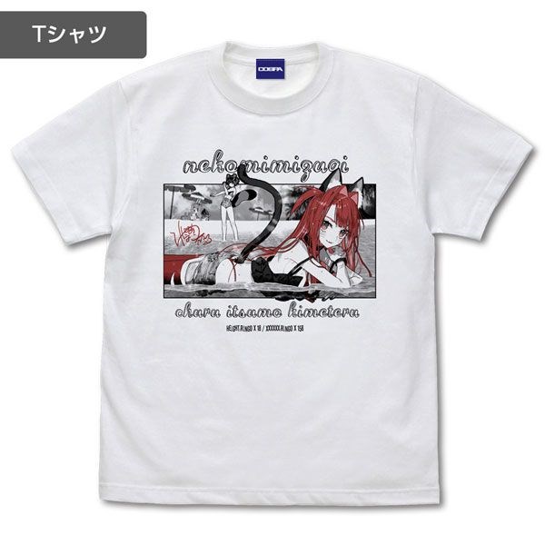 日版 (加大) COSPA×CREATORS art by ワダアルコ 白色 T-Shirt (T-Shirt + 掛飾)