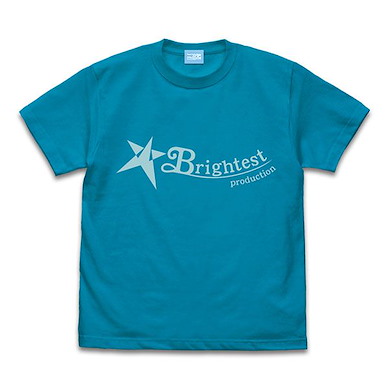 SHINE POST (大碼) Brightest production 綠松色 T-Shirt Brightest T-Shirt /TURQUOISE BLUE-L【SHINE POST】
